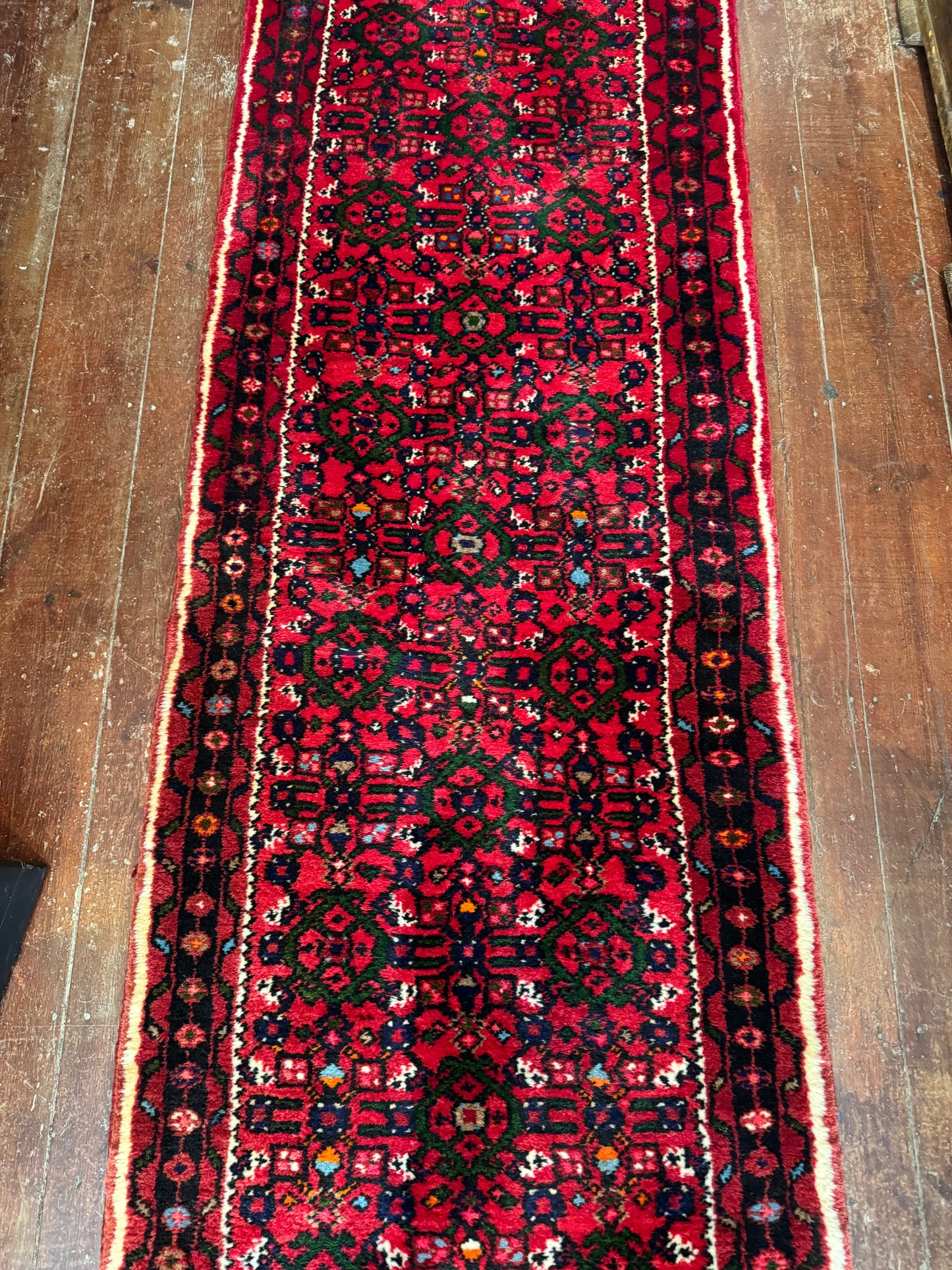 Vintage Persian Wool Runner – 290cm x 81cm full length 2