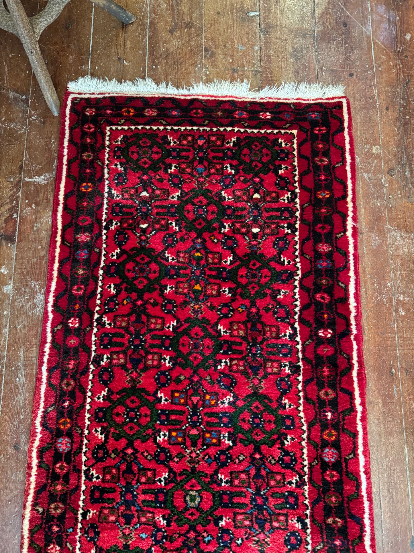 Vintage Persian Wool Runner – 290cm x 81cm full length 3