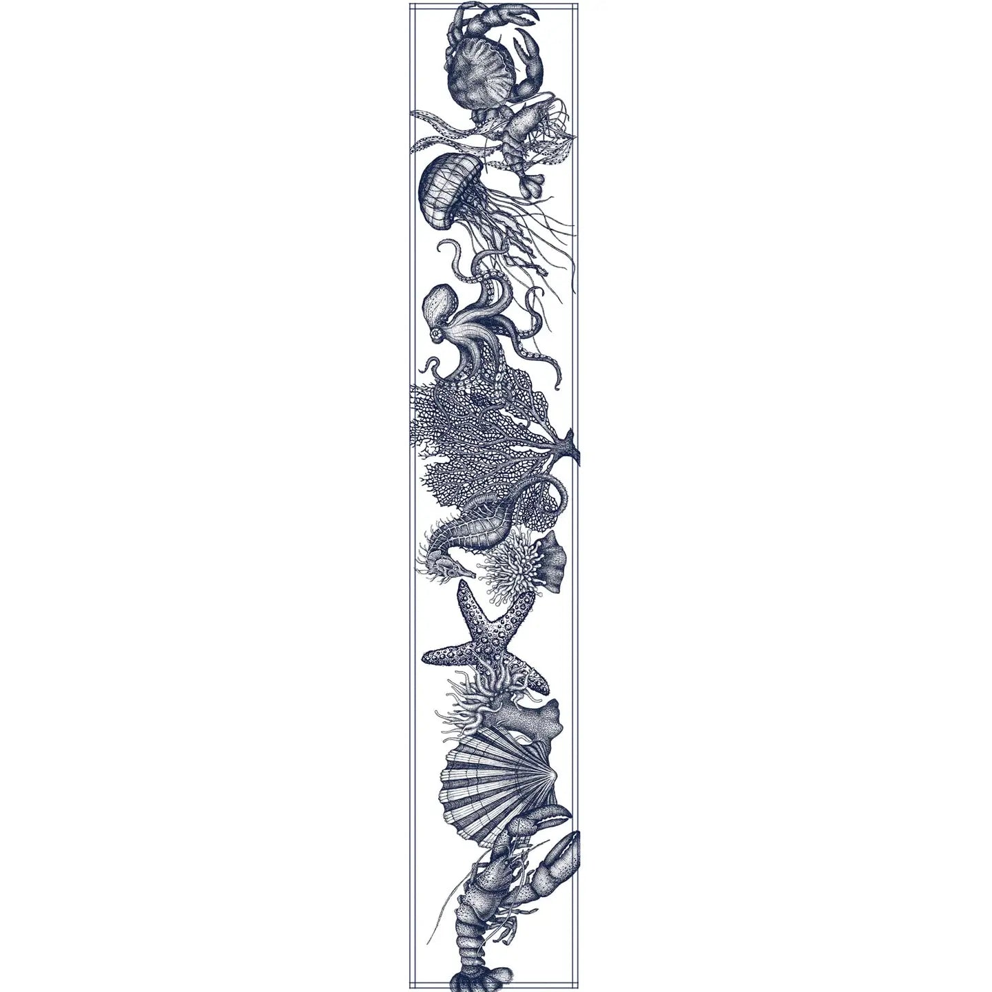 Sea Creatures Table Runner - Cream Cornwall