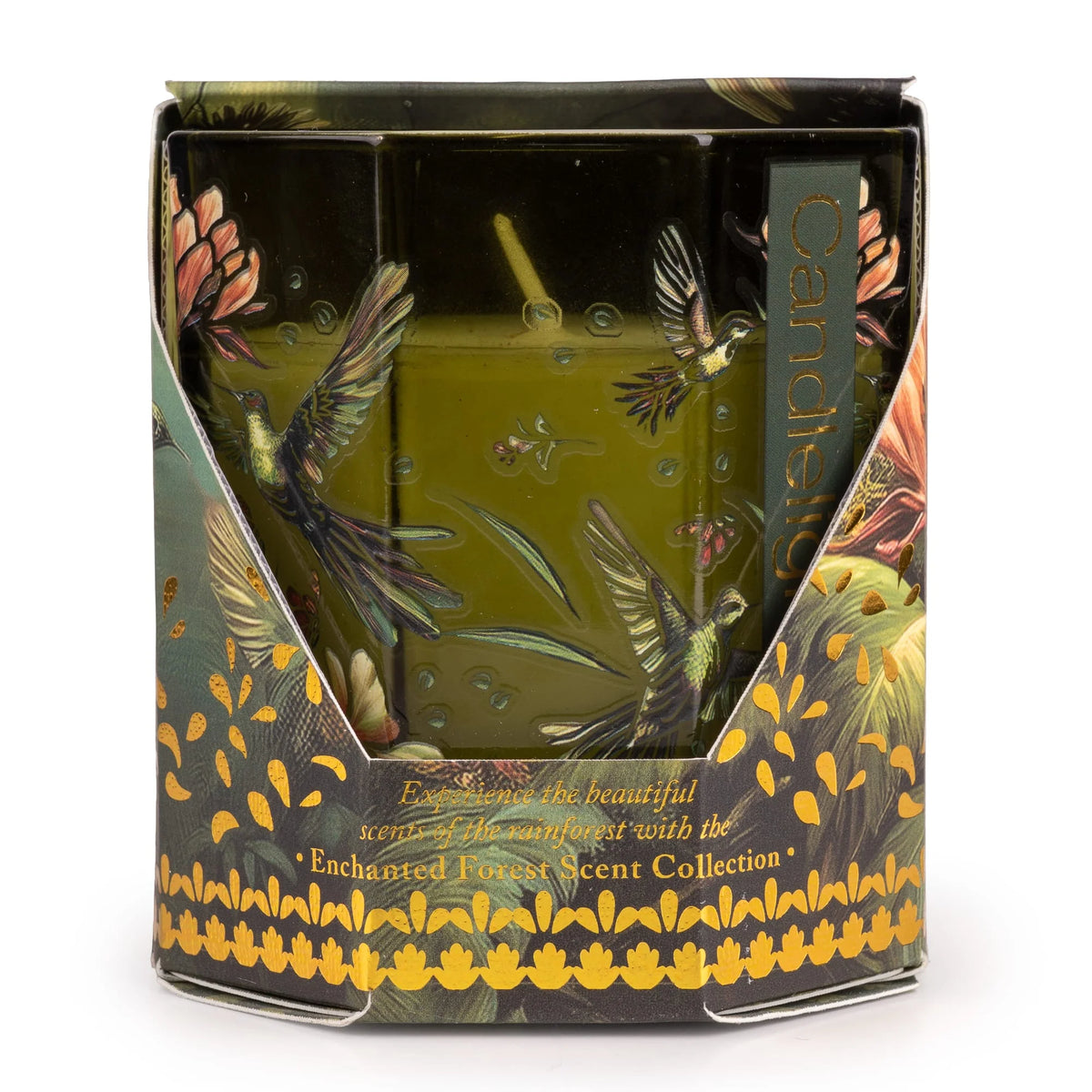 Small Octagonal Candle - Hummingbird