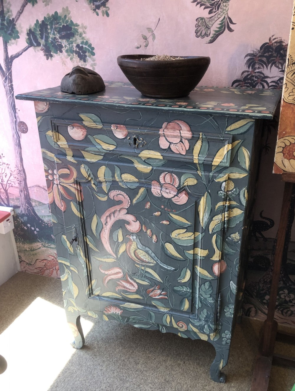 French 19th Century Single Door "Canterbury Cupboard" by Melissa White