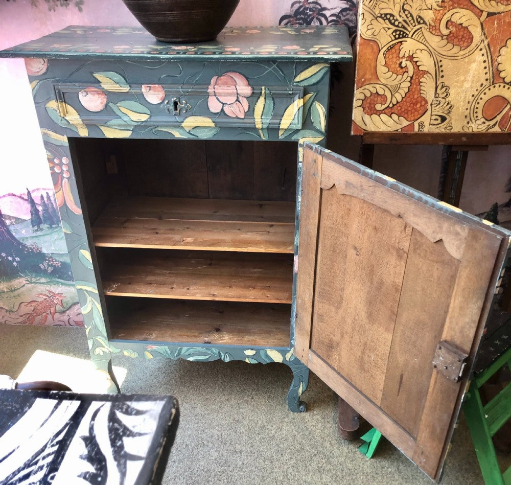 French 19th Century Single Door "Canterbury Cupboard" by Melissa White