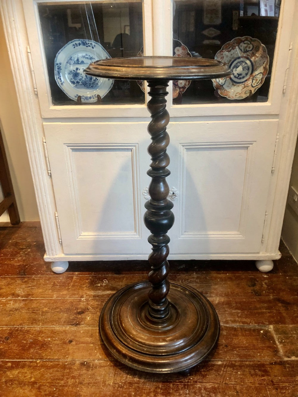 18th Century Georgian Pedestal - Mahogany And Ebonised