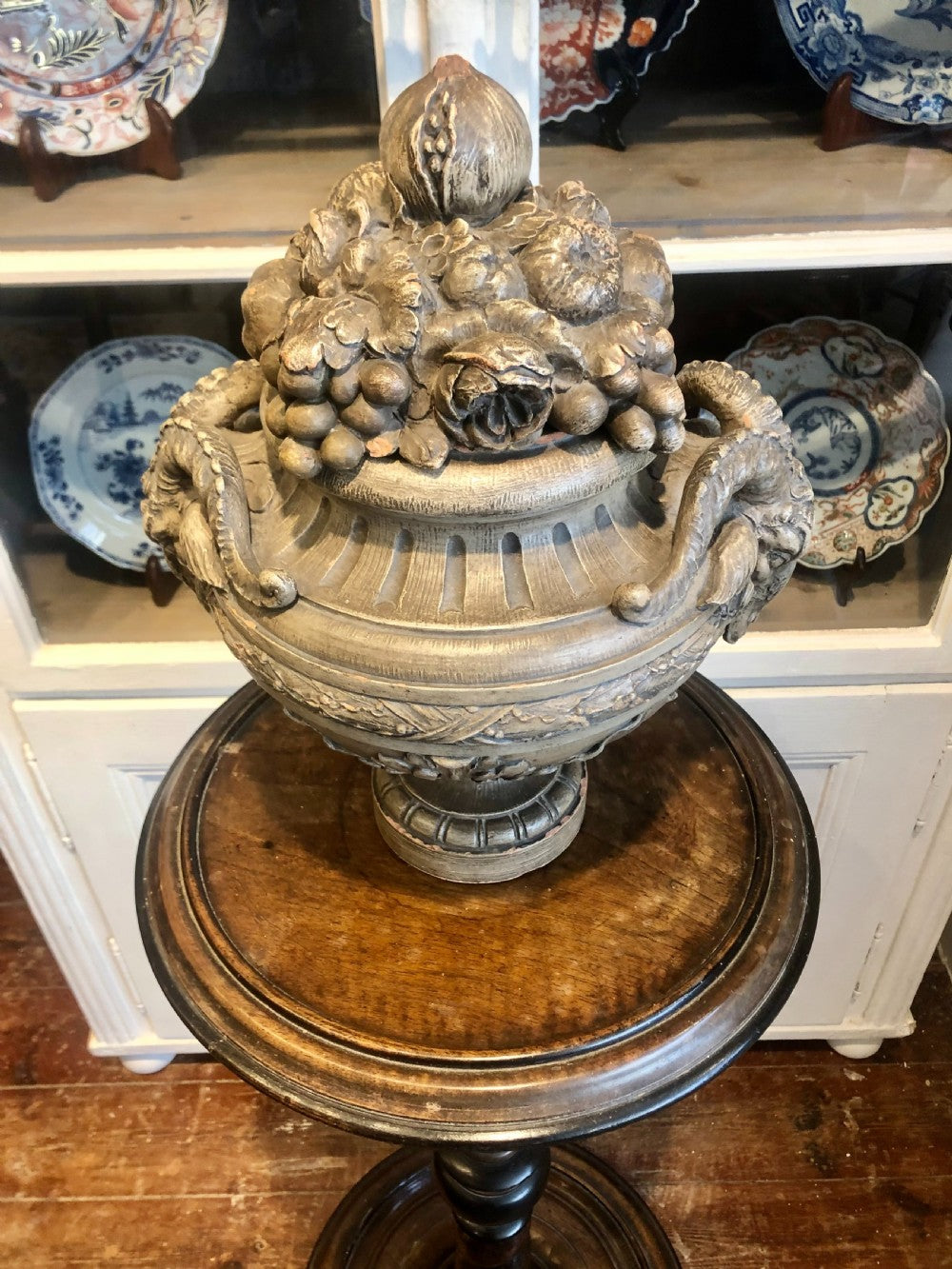 18th Century Georgian Pedestal - Mahogany And Ebonised
