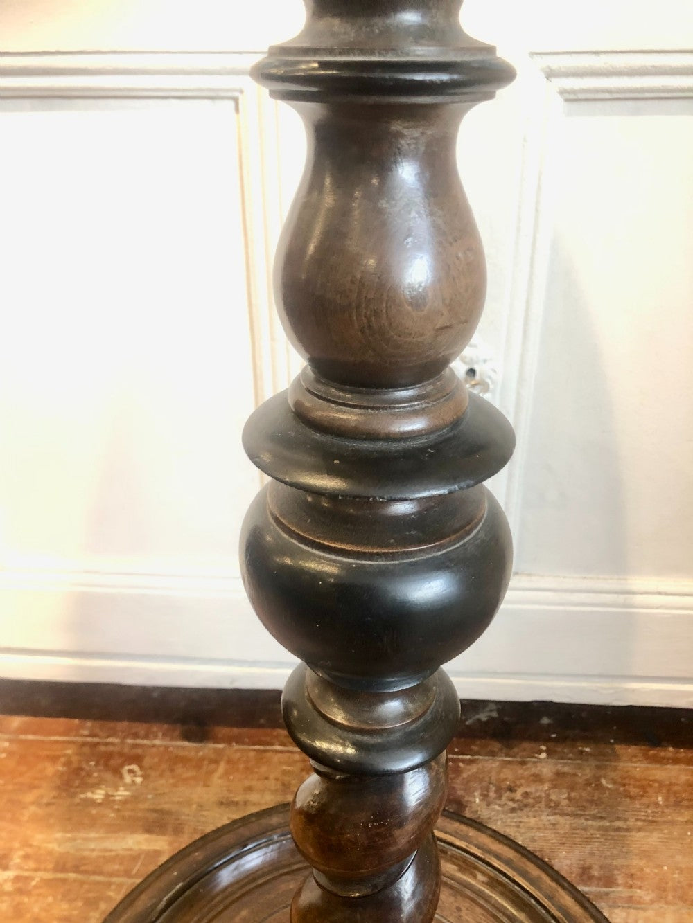 18th Century Georgian Pedestal - Mahogany And Ebonised