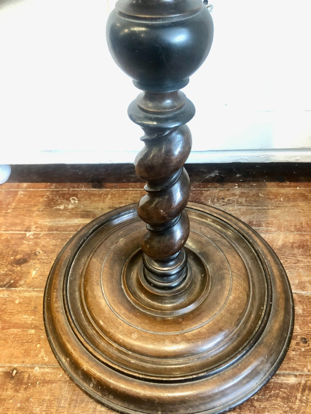 18th Century Georgian Pedestal - Mahogany And Ebonised