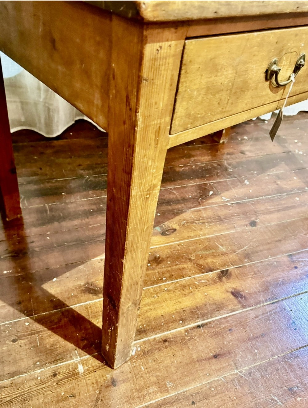 19th Century Sycamore Kitchen Table
