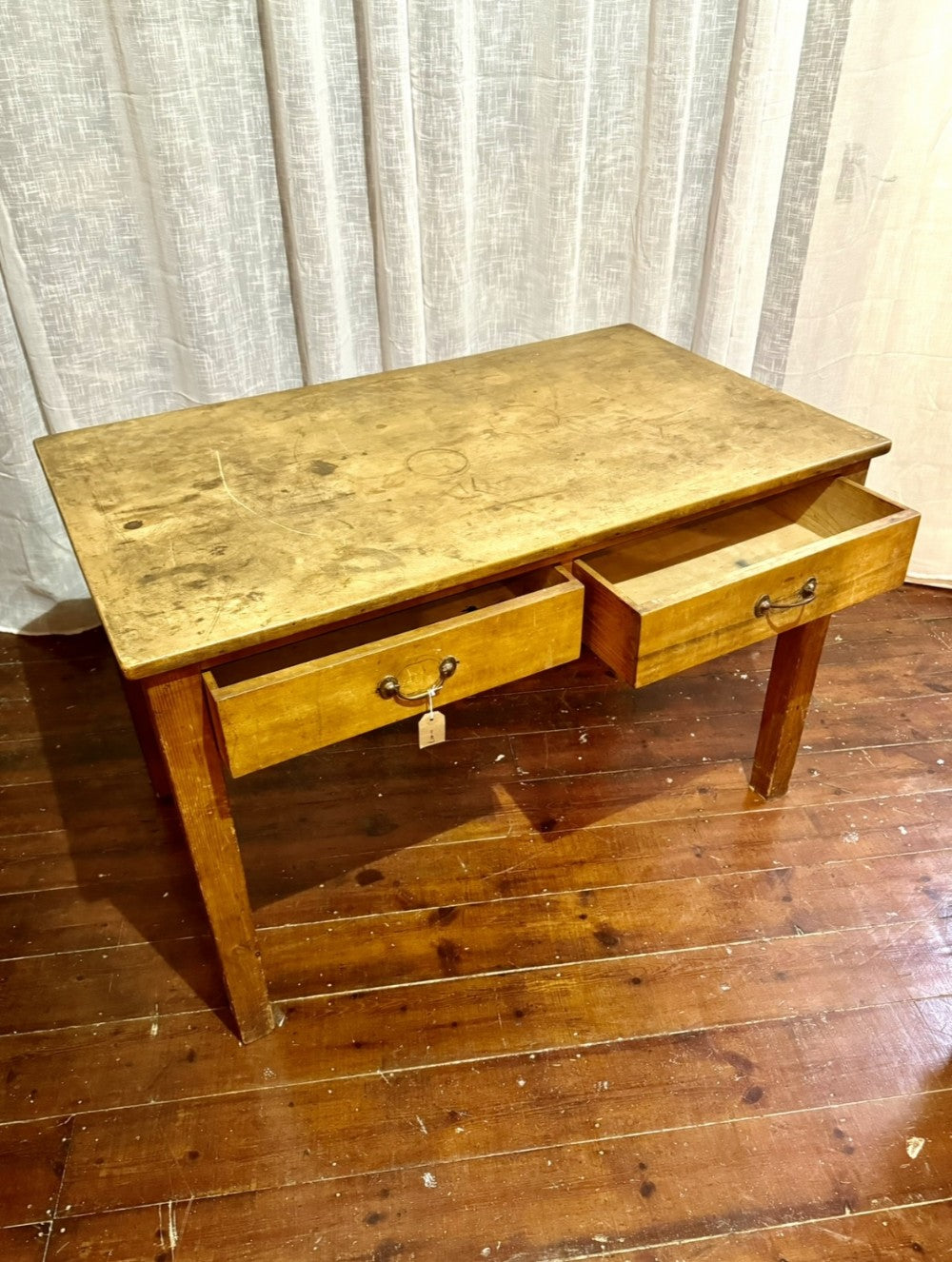 19th Century Sycamore Kitchen Table