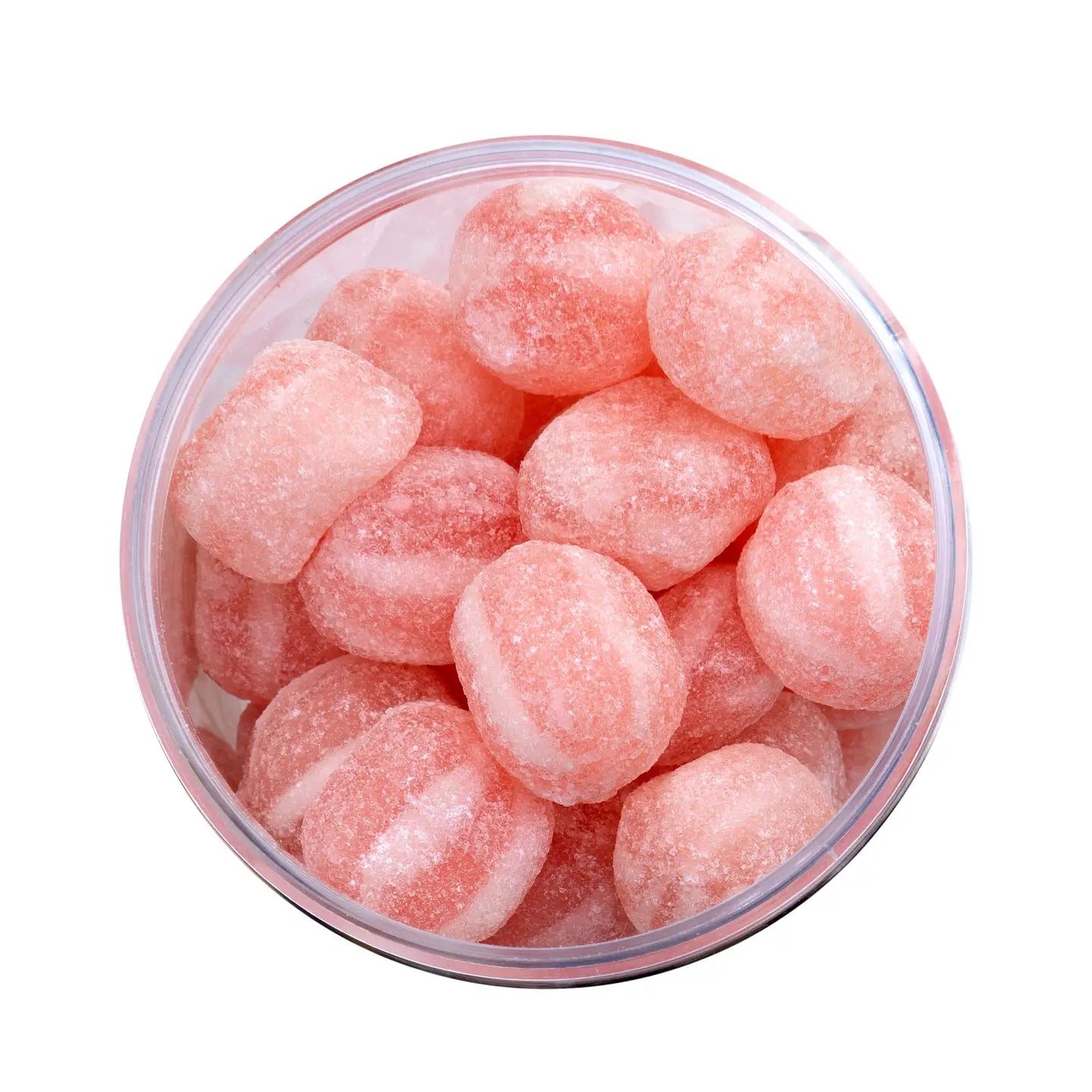Pink Fizz Hard Boiled Sweets in Tall Jar