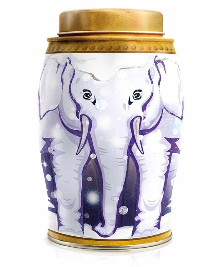 Snow Globe Williamson Elephant Tea Caddy - 40 Earl Grey Teabags