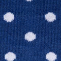 Blue With White Polka Dot Bamboo Socks 7-11 UK