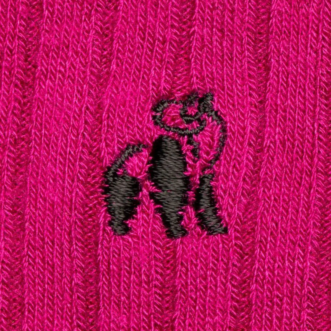 Cerise Solid Colour Swole Panda Bamboo Socks 7-11 UK