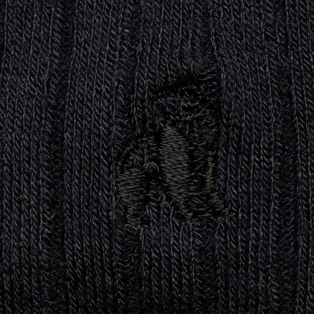 Black Solid Colour Swole Panda Bamboo Socks 7-11 UK