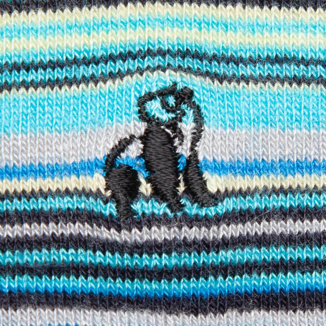 Navy/ Blue Narrow Stripes Swole Panda Bamboo Socks 7-11 UK