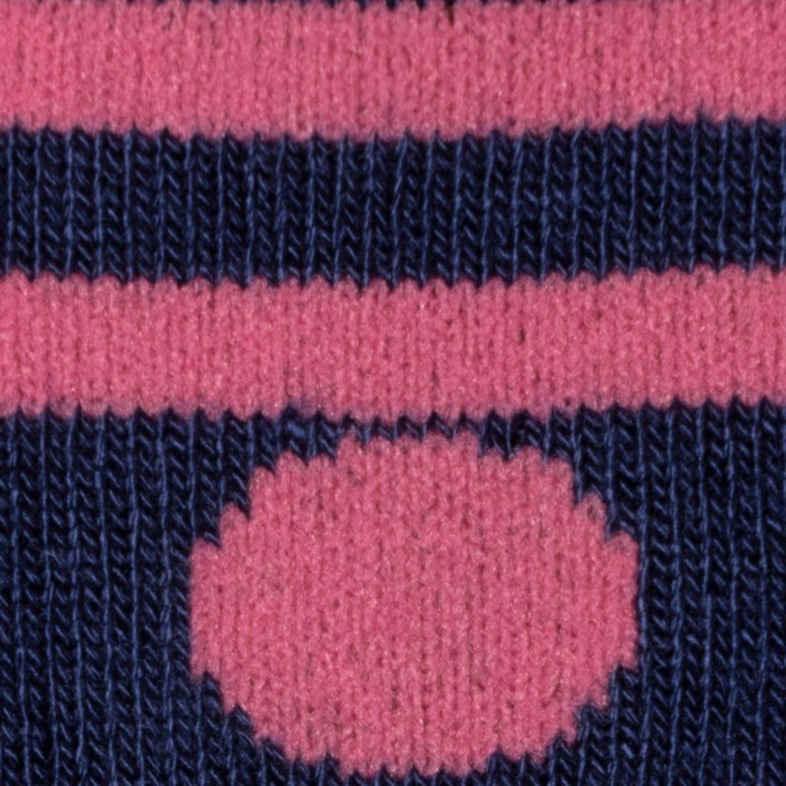 Pink Dots On Navy Blue Bamboo Socks 4-7 UK