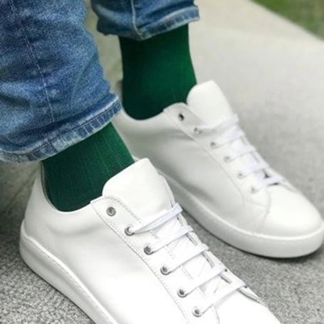 Racing Green Solid Colour Swole Panda Bamboo Socks 7-11 UK