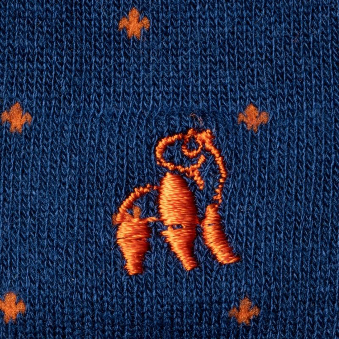 Spotted Orange Bamboo Socks 7-11 UK