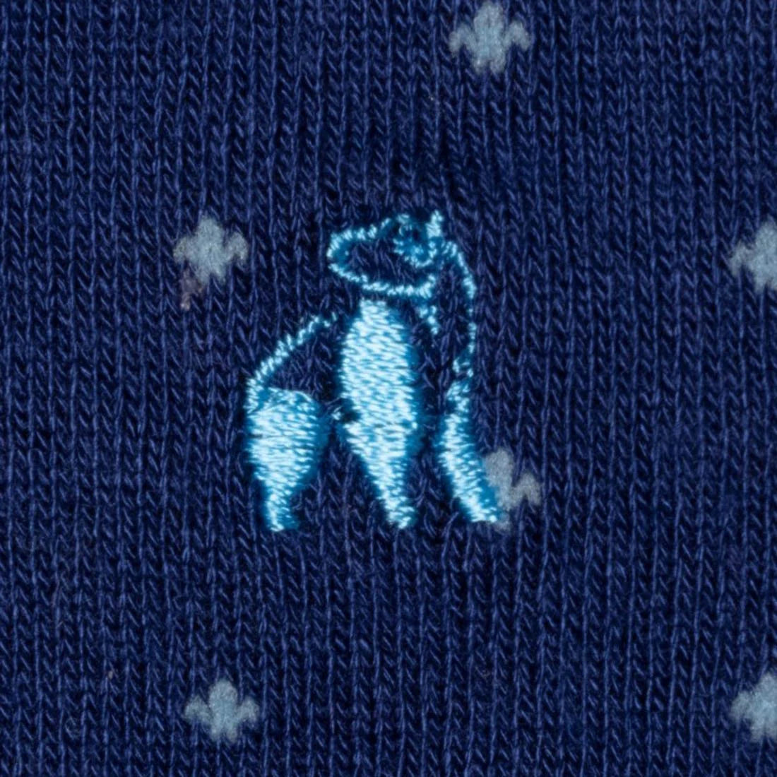 Spotted Sky Blue Bamboo Socks 7-11