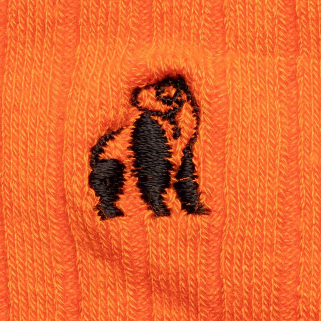 Tangerine Orange Solid Colour Swole Panda Bamboo Socks 7-11 UK