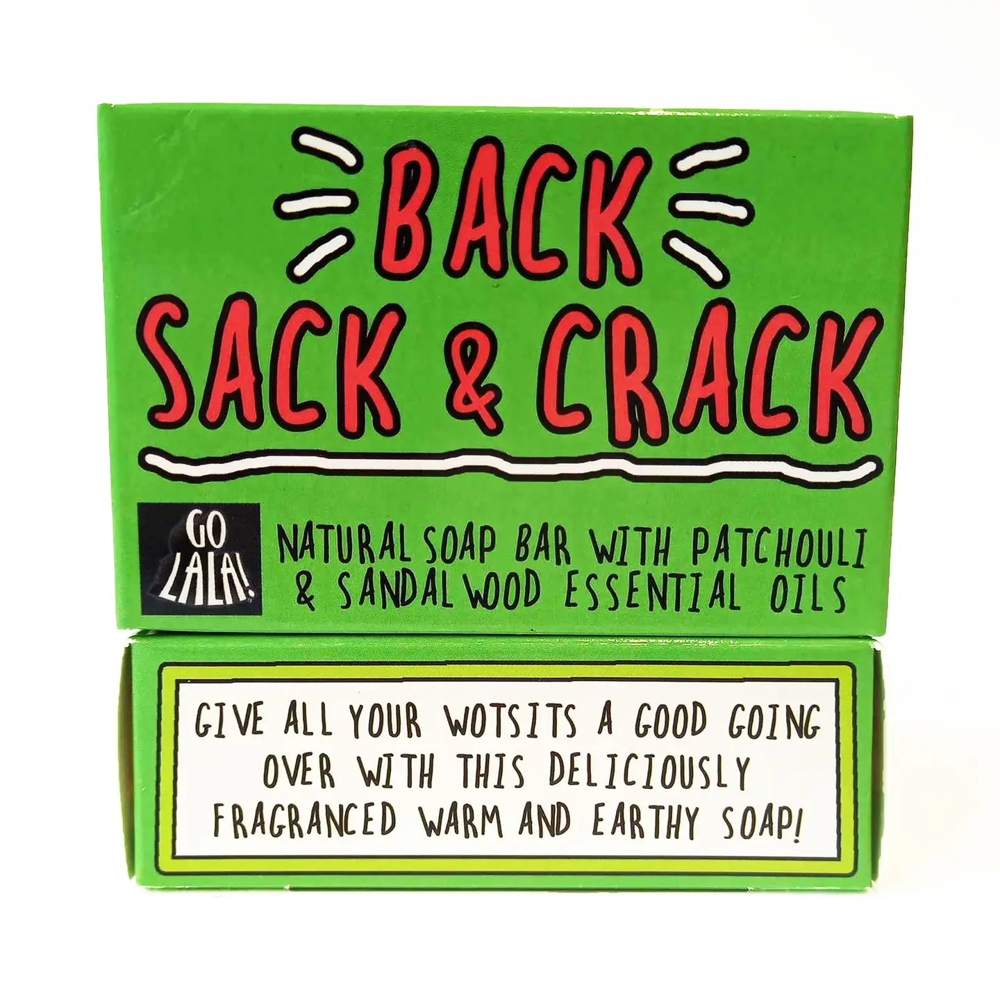 Back, Sack & Crack Soap Sandalwood & Patchouli Funny Gift
