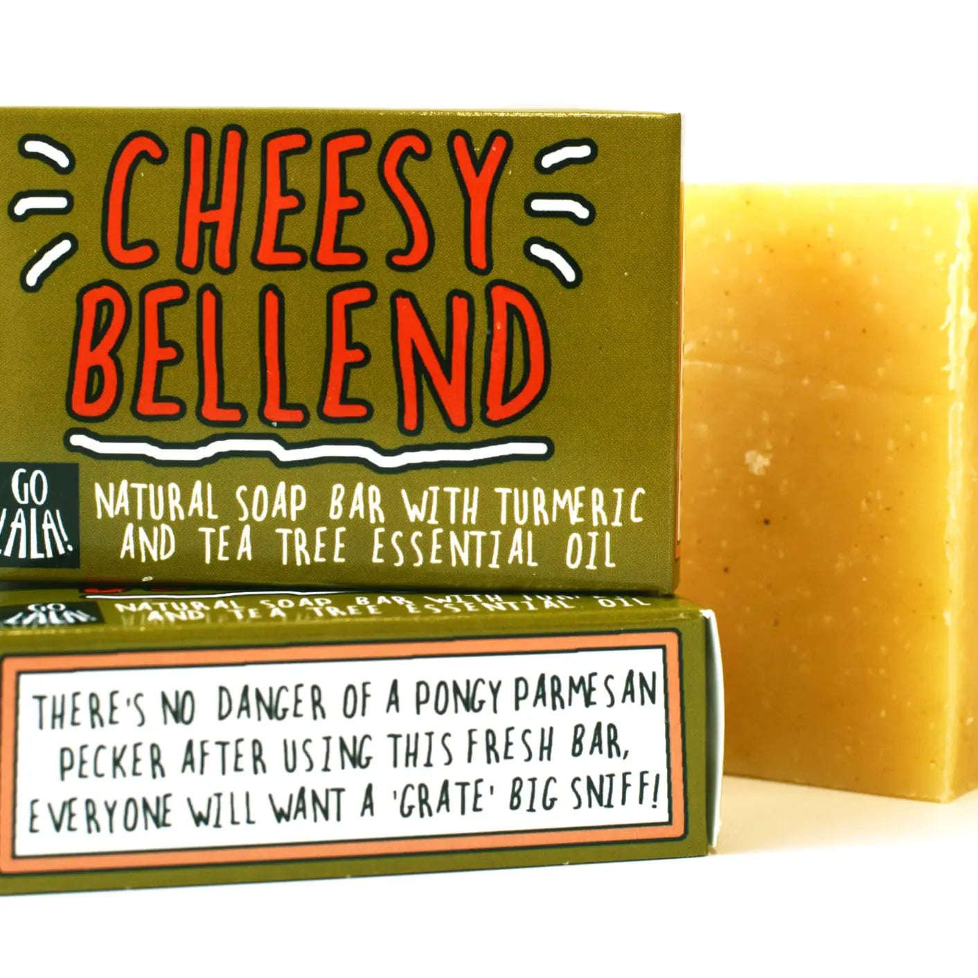 Cheesy Bellend - Turmeric and Tea Tree Soap  Funny Gift