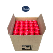 Christmas Red Short 4"/10cm Dinner Candles