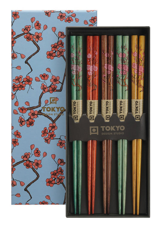 Chopsticks in Gift Box Sakura 5 Pairs