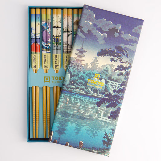 ChopSticks Gift Boxed Temple 5 Pairs