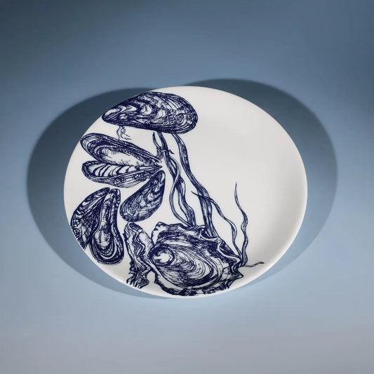 Bone China Mussel & Oyster Side Plate