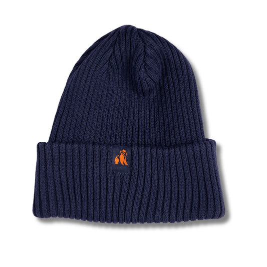 Organic Cotton Beanie Navy