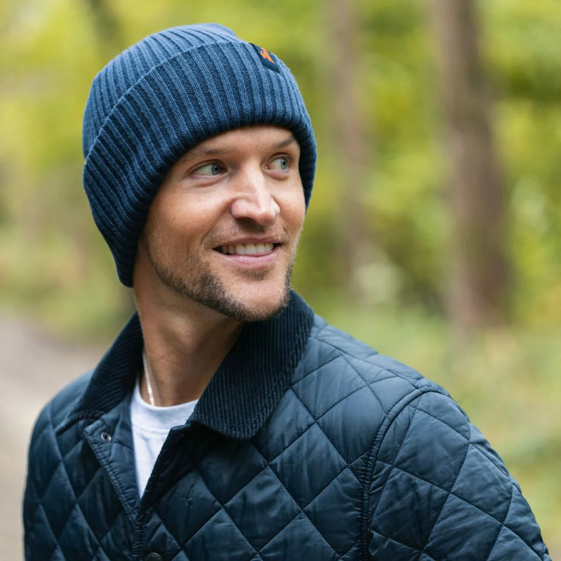 Organic Cotton Beanie Navy