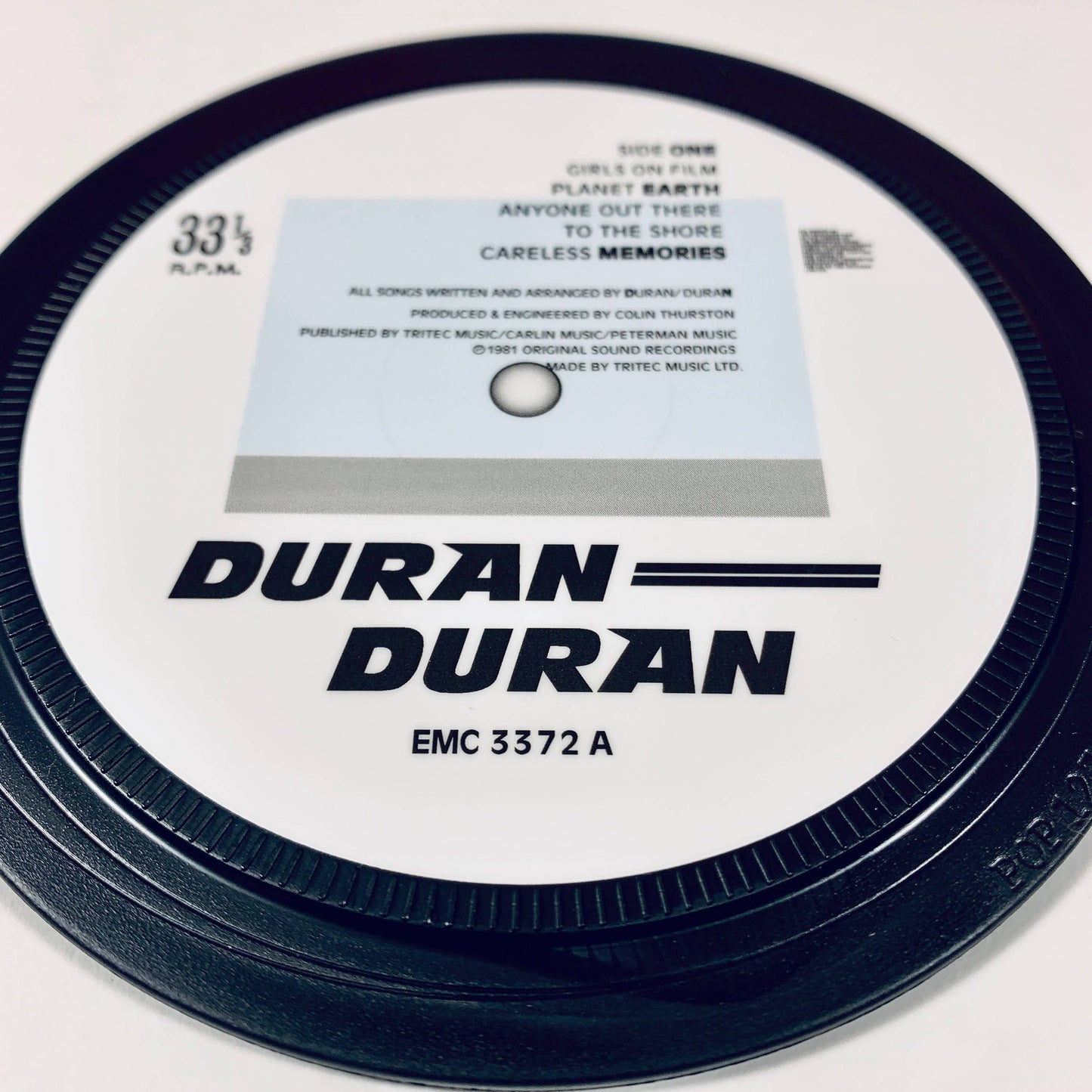 1980s record label coasters - Human League. Duran Duran