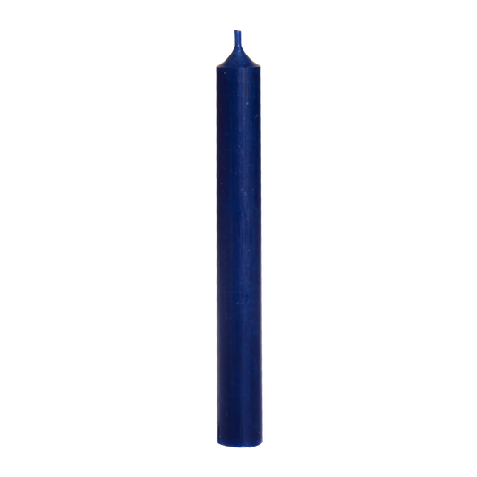Dark Blue Tall Dinner Candle 10"Tall