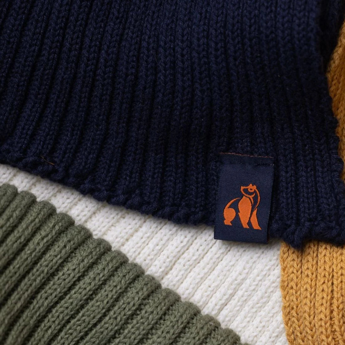 Navy Organic Cotton Scarf