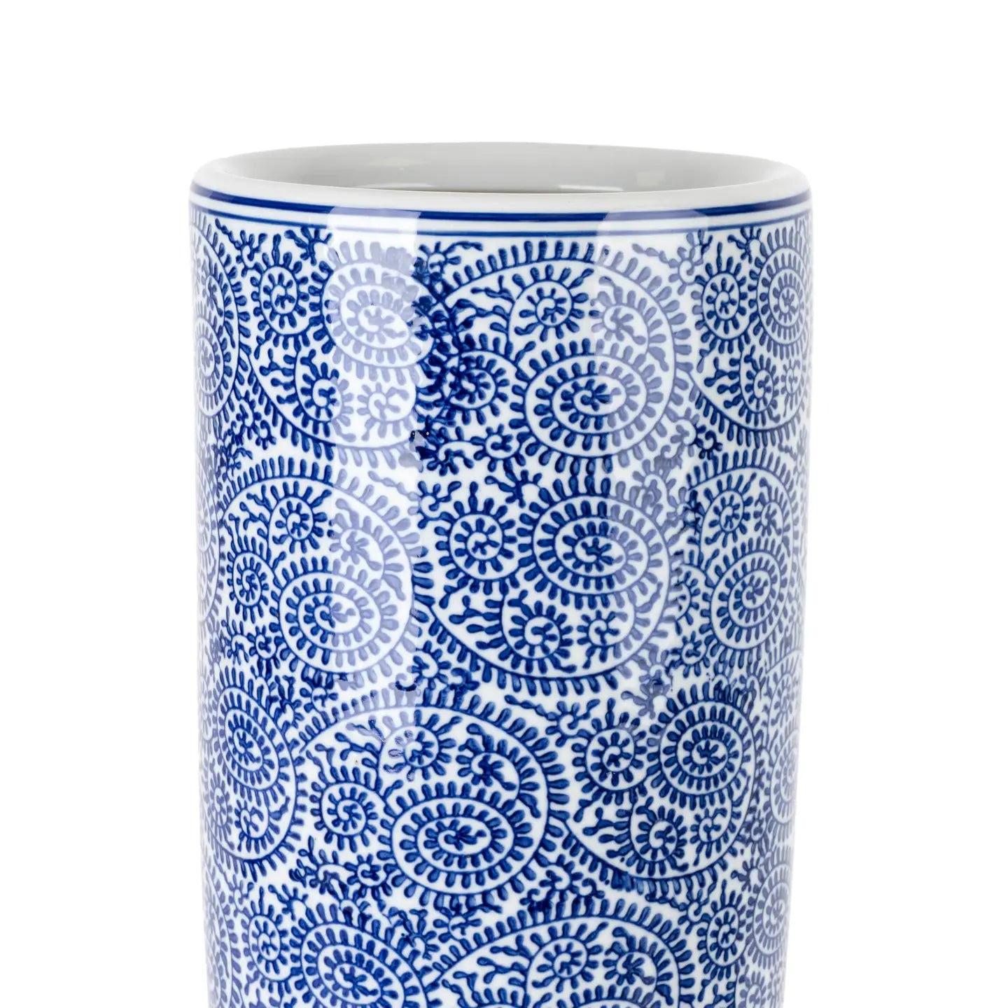 18" Cylinder Vase - Blue/White 2PK#2