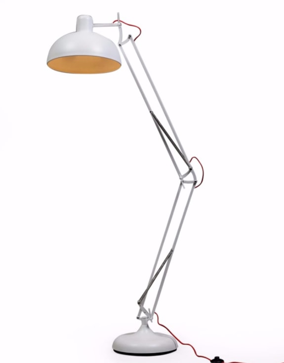 Matt White Extra Large classic Desk Style Floor Lamp