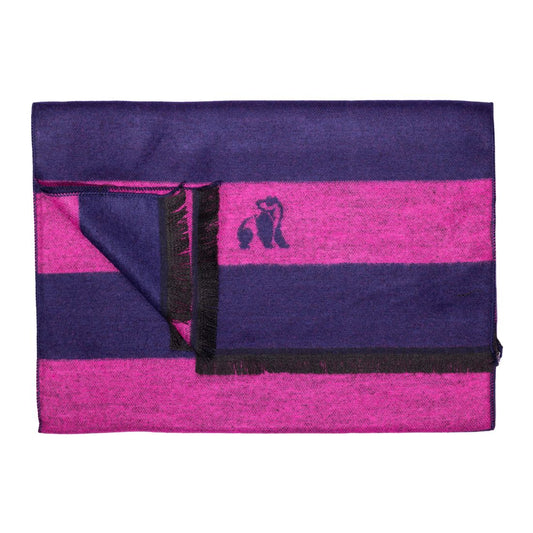 Rich Pink Stripe Bamboo Scarf