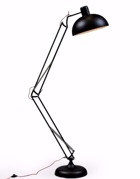 Matt Black Extra Large classic Desk Style Floor Lamp