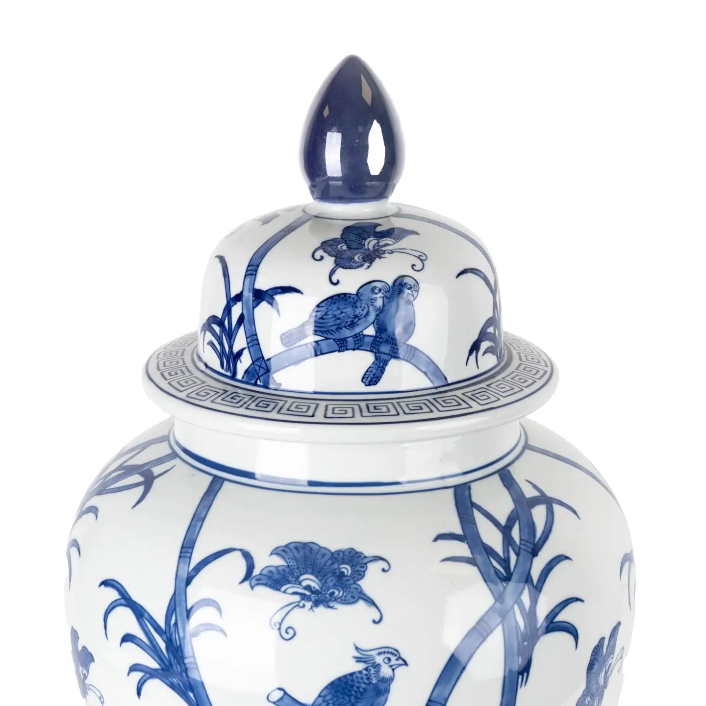 24" Ginger Jar - Blue/White#3