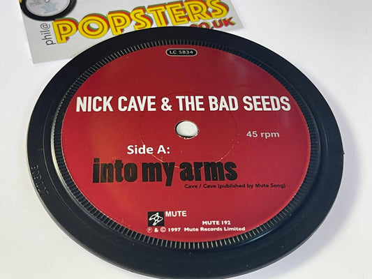 Nick Cave - Into My Arms. Record Label Coaster. Popsters.