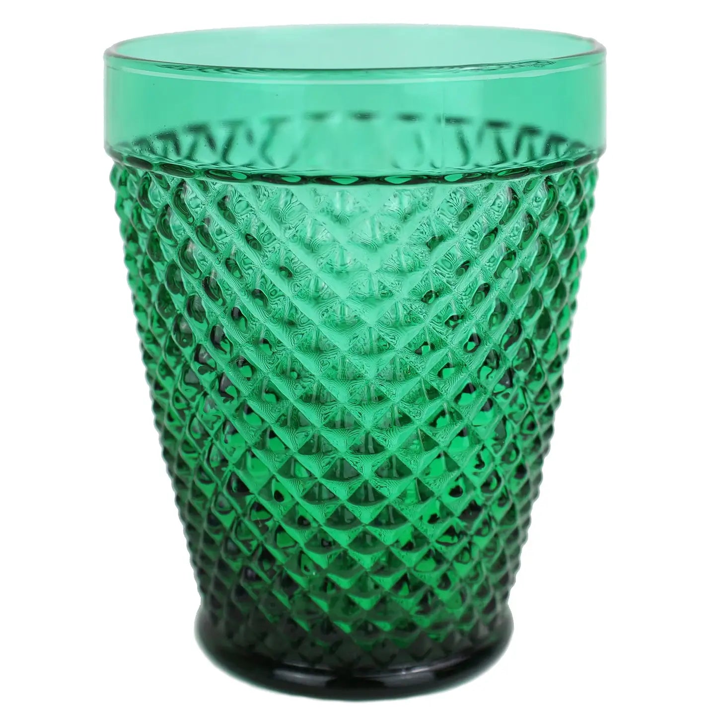 Green Diamond Cut Tumbler