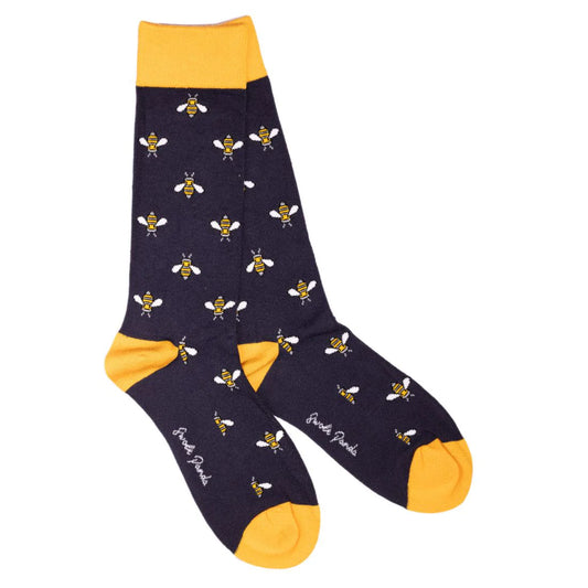 Yellow With Black Anchors Swole Panda Bamboo Socks  7-11 UK (Copy)