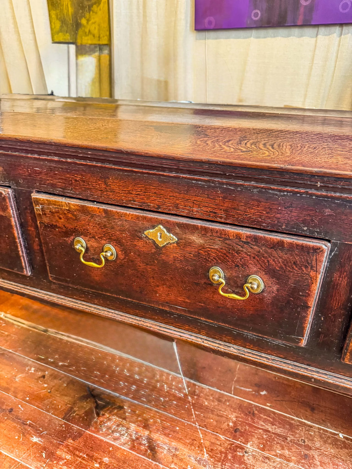 English Cabriole Legged Dresser  - 18th Century