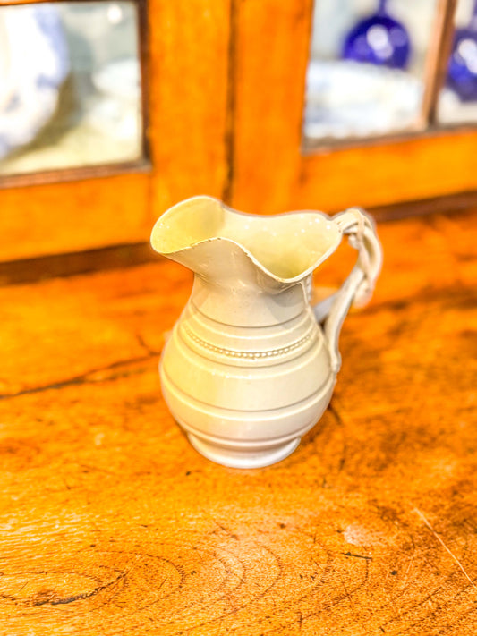 Late 18th Century Leeds Pottery Creamware Jug c.1780 Georgian Neoclassical Milk Jug