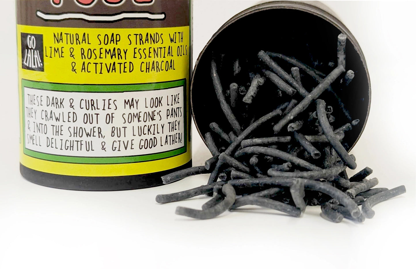 Brunette Pubes in A Tube - Soap Strands with Lime & Rosemary
