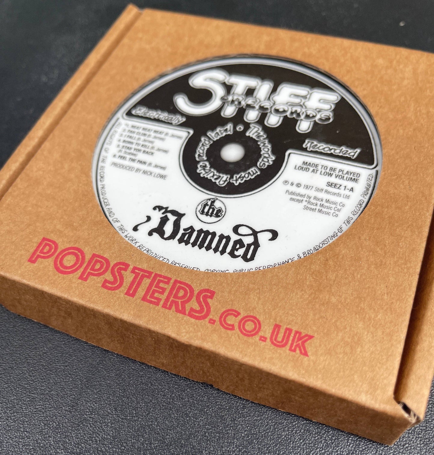 1970s Record label coasters. 5 in a box. Popsters