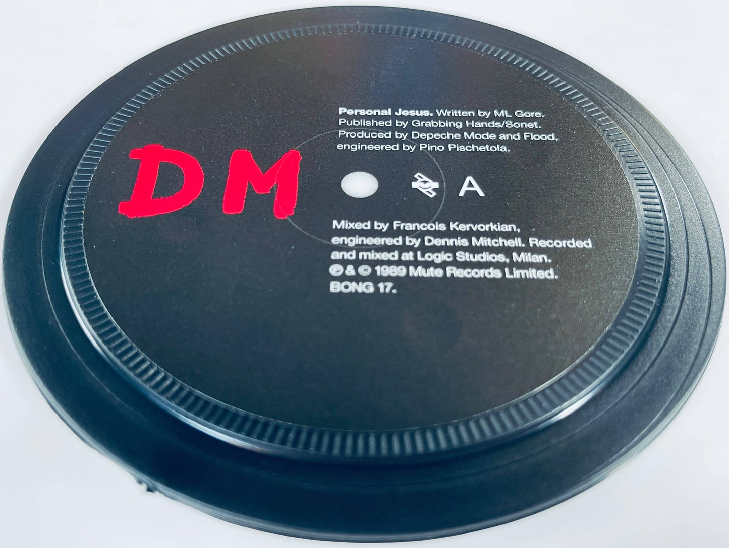 Depeche Mode. 2 record label coasters. Popsters.