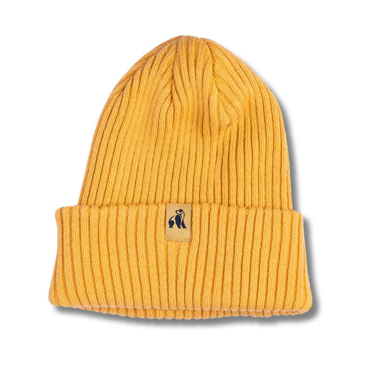 Organic Cotton Beanie Mustard