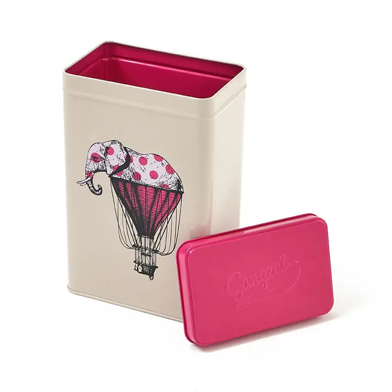 Elephant'r Rectangular Tin Box