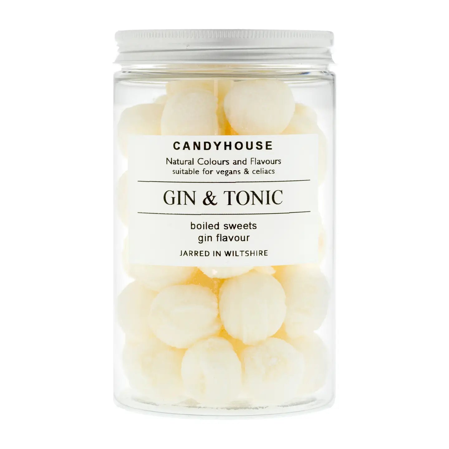 Gin & Tonic Hard Boiled Sweets in Tall Jar